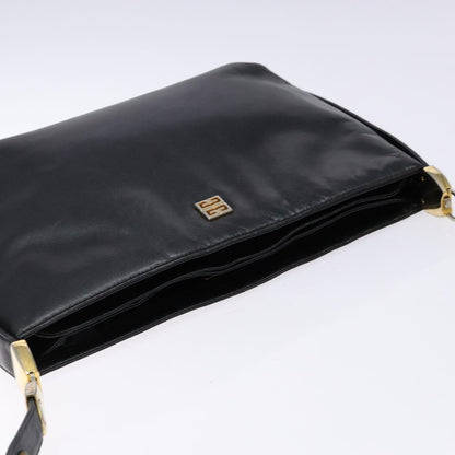Givenchy GIVENCHY Shoulder Bag Leather Black Gold Authentic bs28533