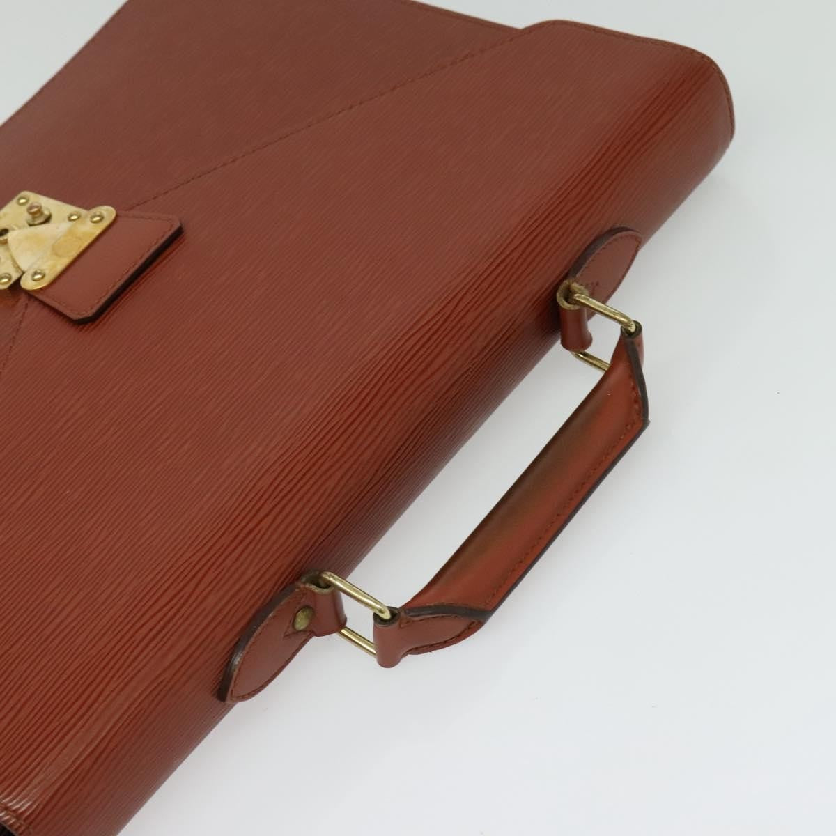 Louis Vuitton LOUIS VUITTON Epi Serviette Conseiller Briefcase Brown M54423 LV Authentic BA4610 Bag