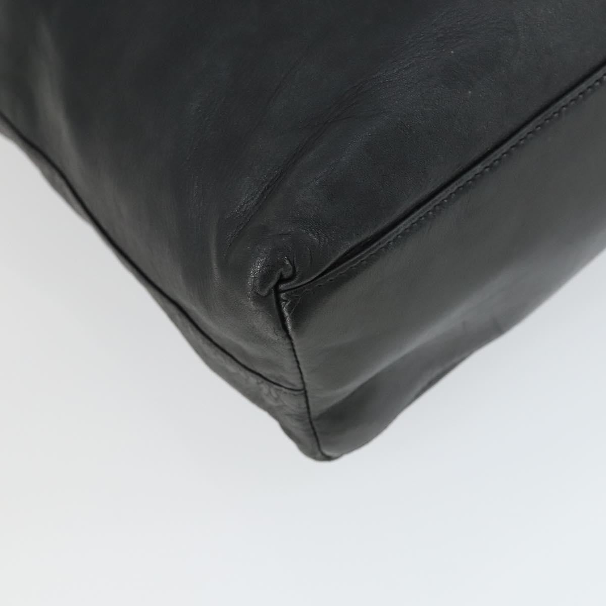Prada PRADA Tote Bag Leather Black Authentic 165044