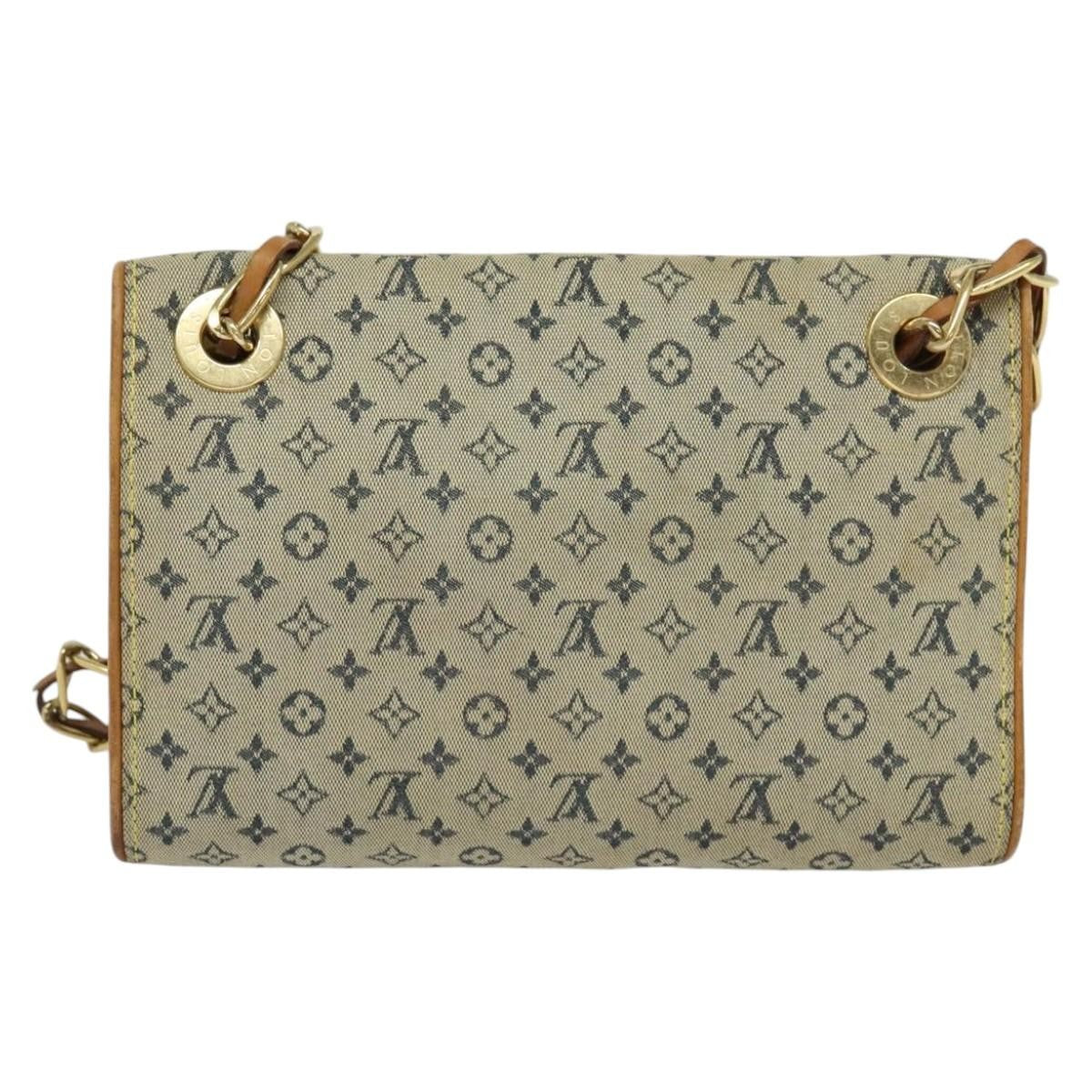 Louis Vuitton LOUIS VUITTON Monogram Mini Camille Chain Shoulder Bag Blue M92002 Authentic BD1396