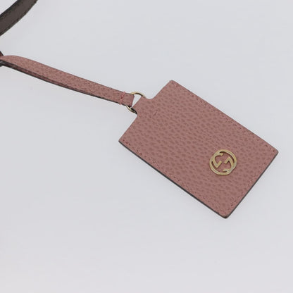 Gucci GUCCI Tote Bag Leather Brown Gold 354408 Authentic bs33432