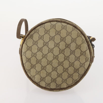 Gucci GUCCI GG Supreme Shoulder Bag Leather 2 Set Brown Authentic bs34006