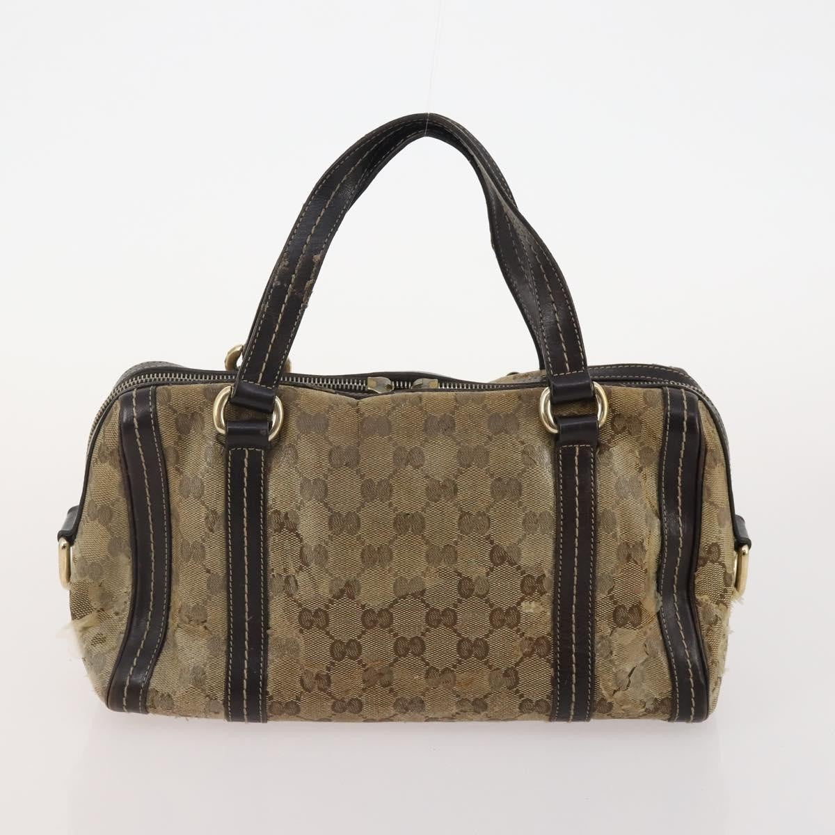 Gucci GUCCI GG Supreme GG Crystal Hand Bag PVC 3 Set Beige Authentic 174861