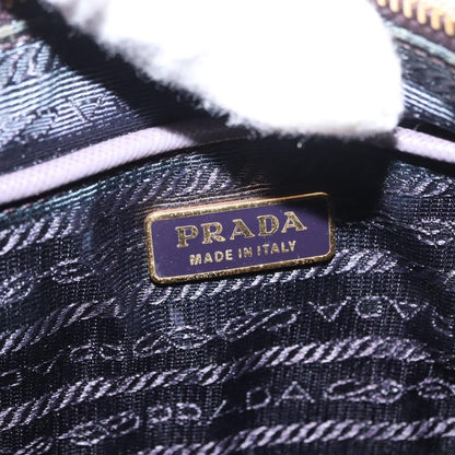 Prada PRADA Shoulder Bag Nylon Gold Purple Authentic 156015