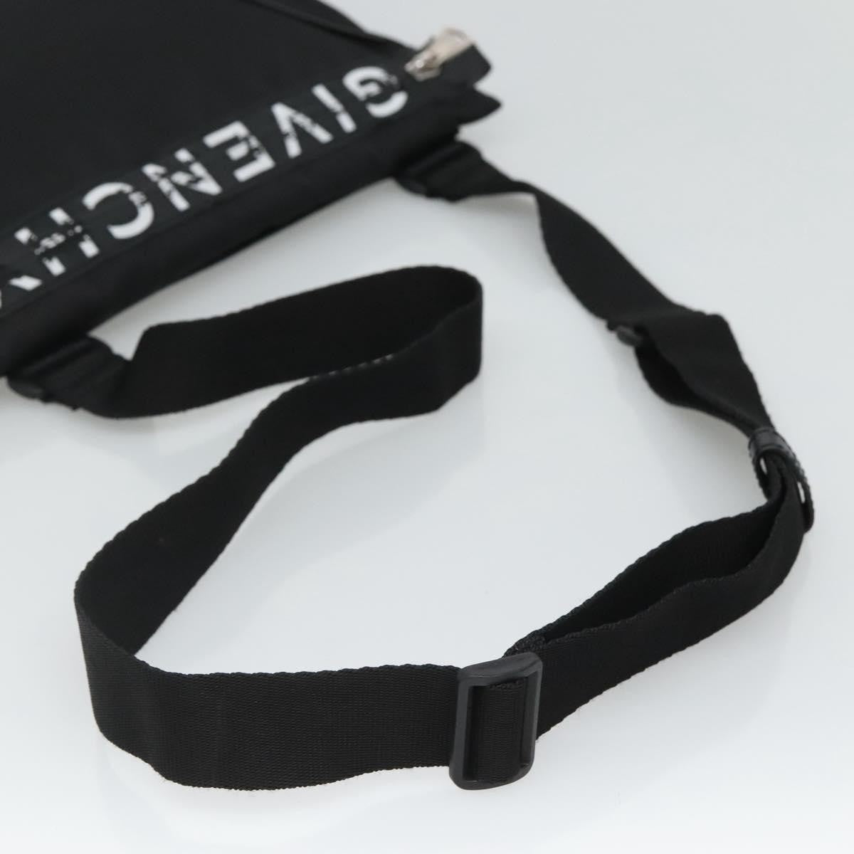 Givenchy GIVENCHY Shoulder Bag Nylon Black Silver Authentic bs23553
