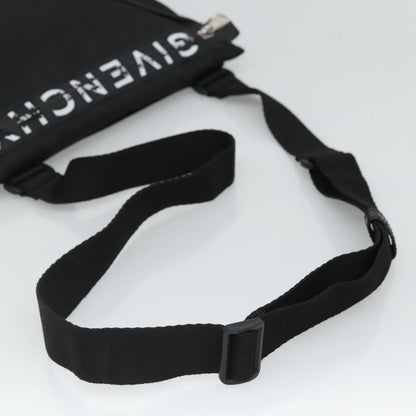 Givenchy GIVENCHY Shoulder Bag Nylon Black Silver Authentic bs23553