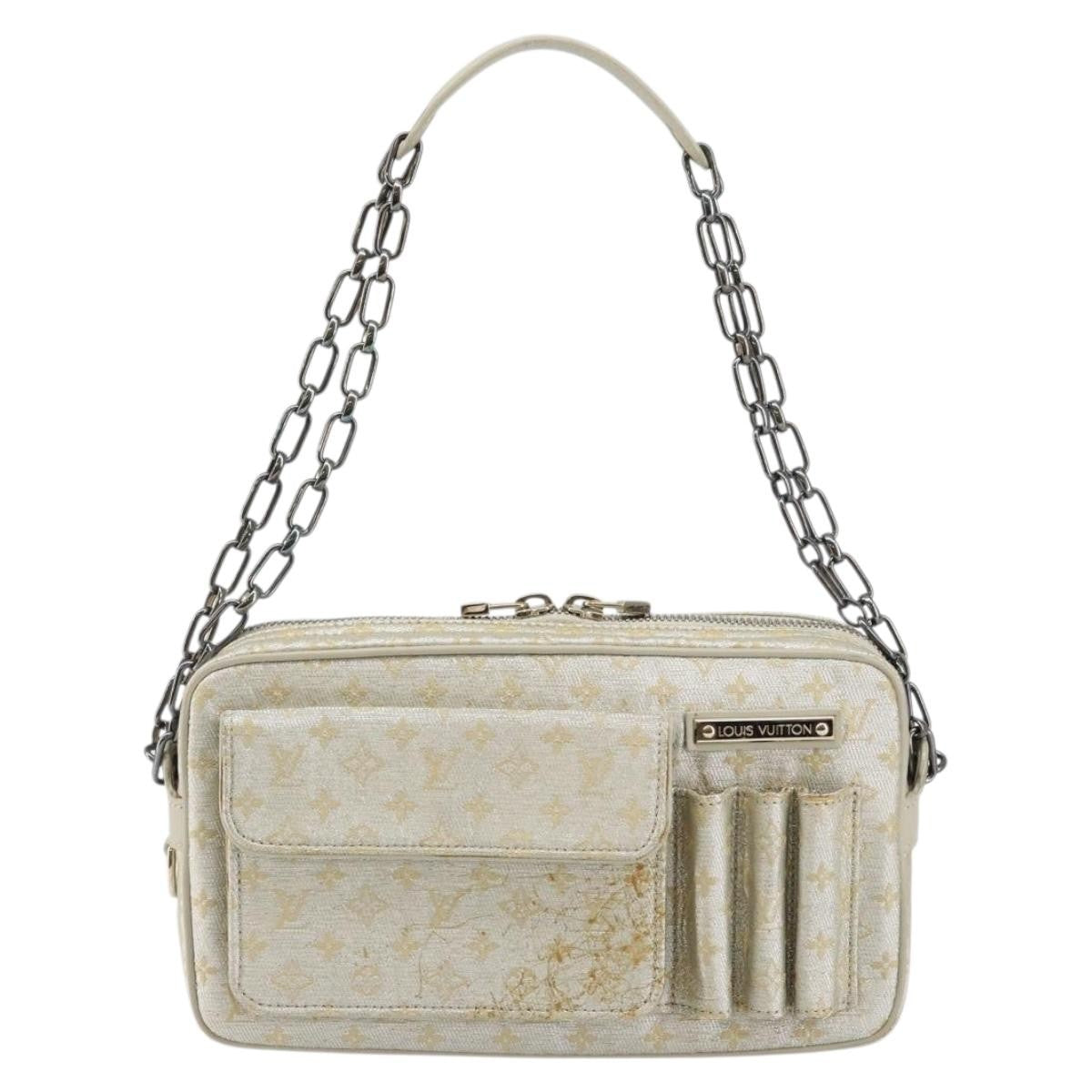 Louis Vuitton LOUIS VUITTON Monogram Shine McKenna Shoulder Bag Gold M92363 LV Authentic hk3048