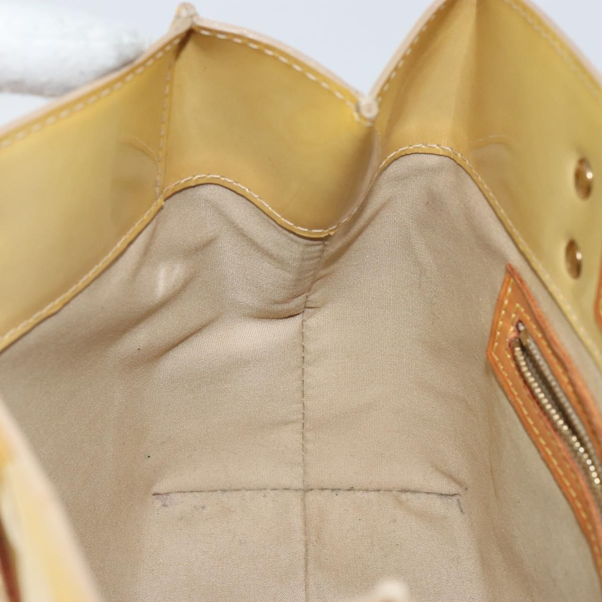 Louis Vuitton LOUIS VUITTON Monogram Vernis Reade PM Hand Bag Beige M91334 LV Authentic ep10940