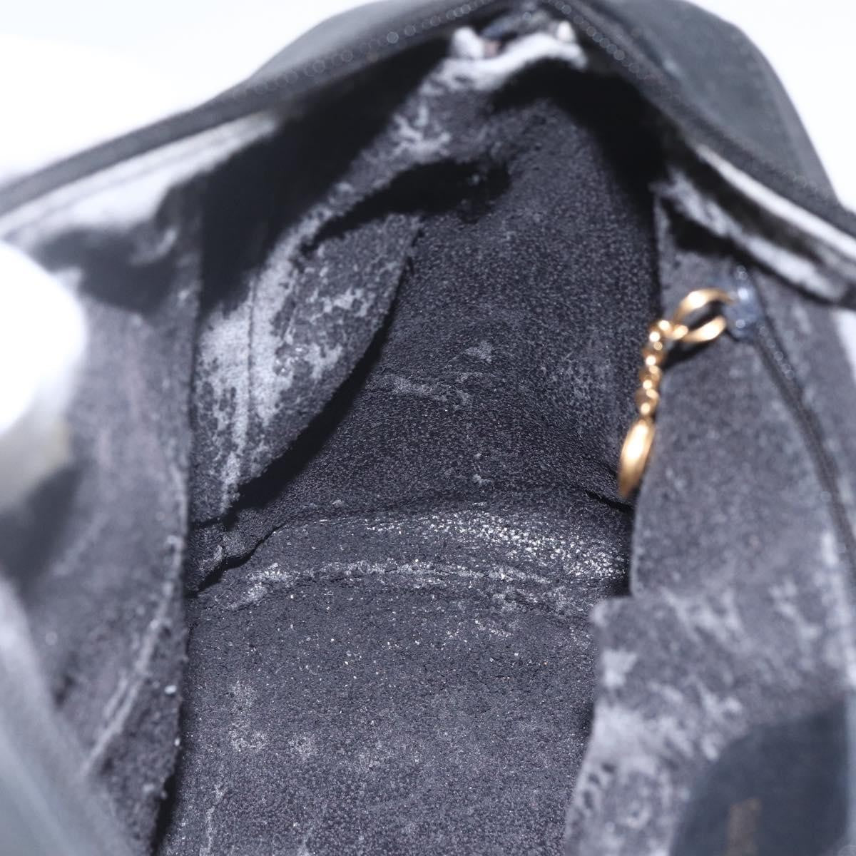 Gucci GUCCI Bamboo Hand Bag Suede 2way Black Gold 000 3444 0294 Authentic 161026