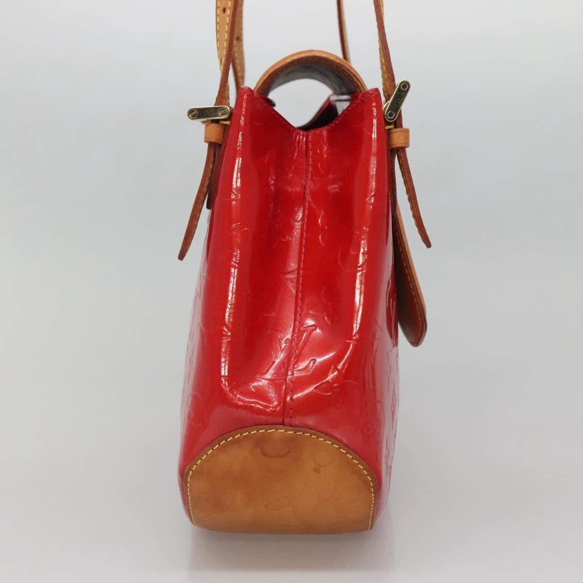 Louis Vuitton LOUIS VUITTON Monogram Vernis Biscayne Bay GM Bag Rouge M91287 LV Authentic 139917