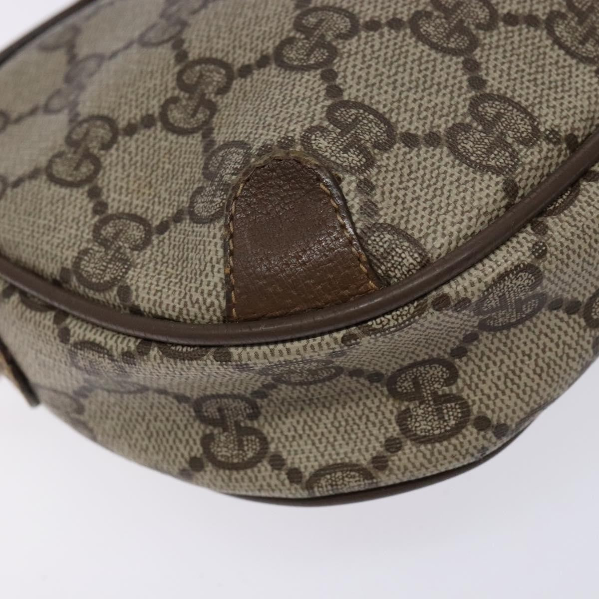 Gucci GUCCI GG Supreme Web Sherry Line Shoulder Bag PVC Beige 89 02 066 Authentic 133869