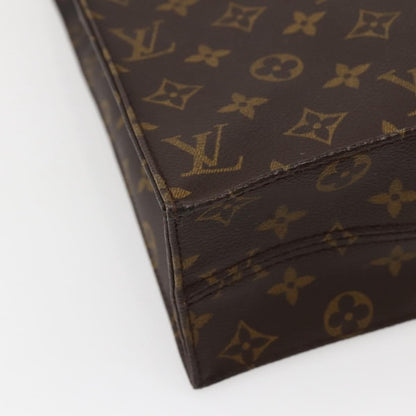 Louis Vuitton LOUIS VUITTON Monogram Sac Plat Hand Bag M51140 LV Authentic 143141