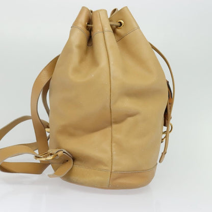 Gucci GUCCI Bamboo Backpack Leather Beige Gold 003 2855 0043 0 Authentic bs26085 Bag
