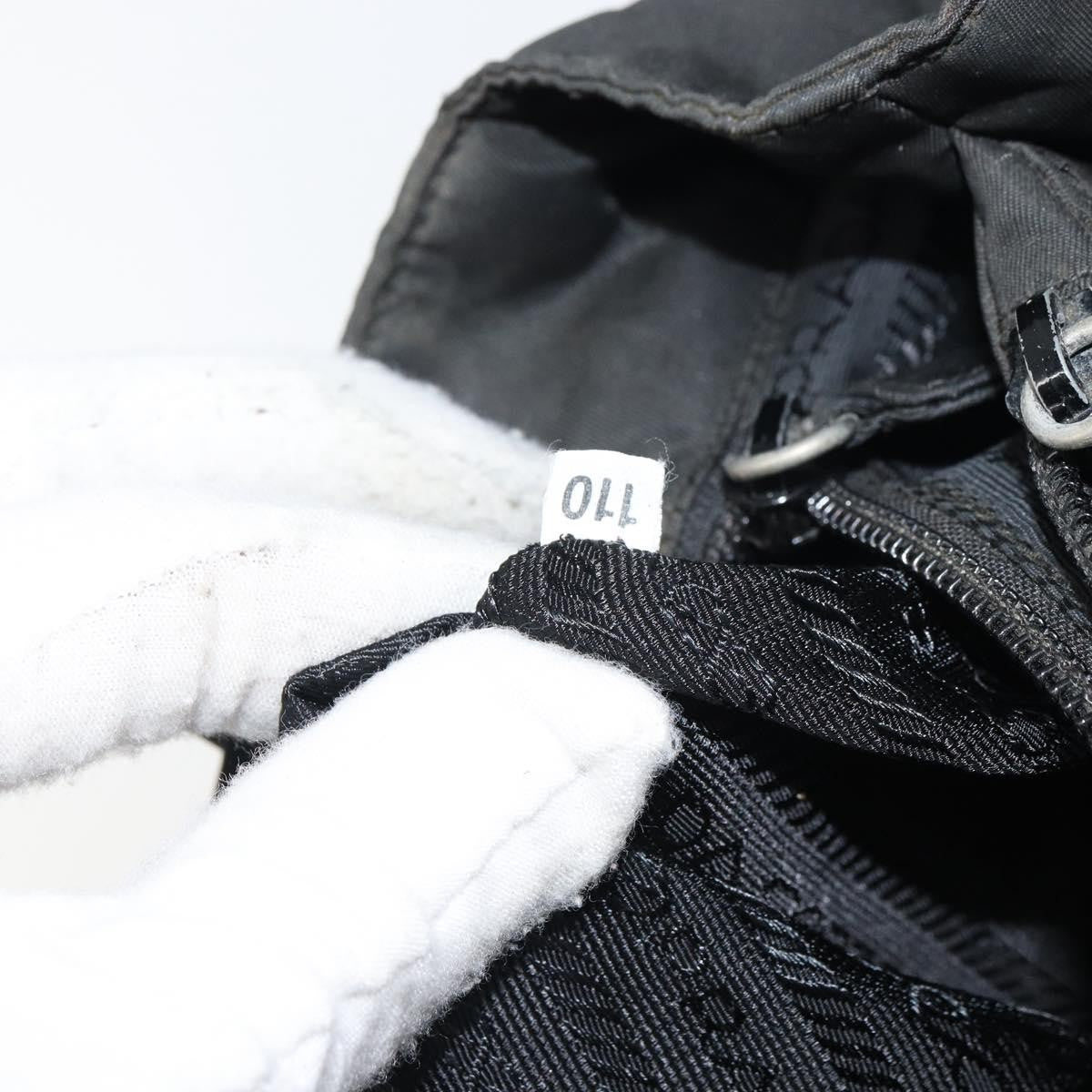 Prada PRADA Hand Bag Nylon Black Authentic 161789