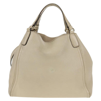 Gucci GUCCI Soho Shoulder Bag Leather 2way White Authentic ki5995