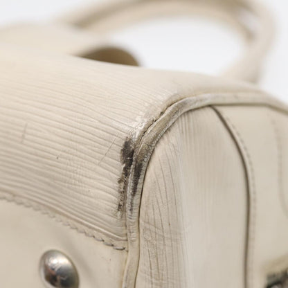 Louis Vuitton LOUIS VUITTON Epi Boring Montaigne GM Hand Bag White Yvoire M5931J LV Authentic 87942