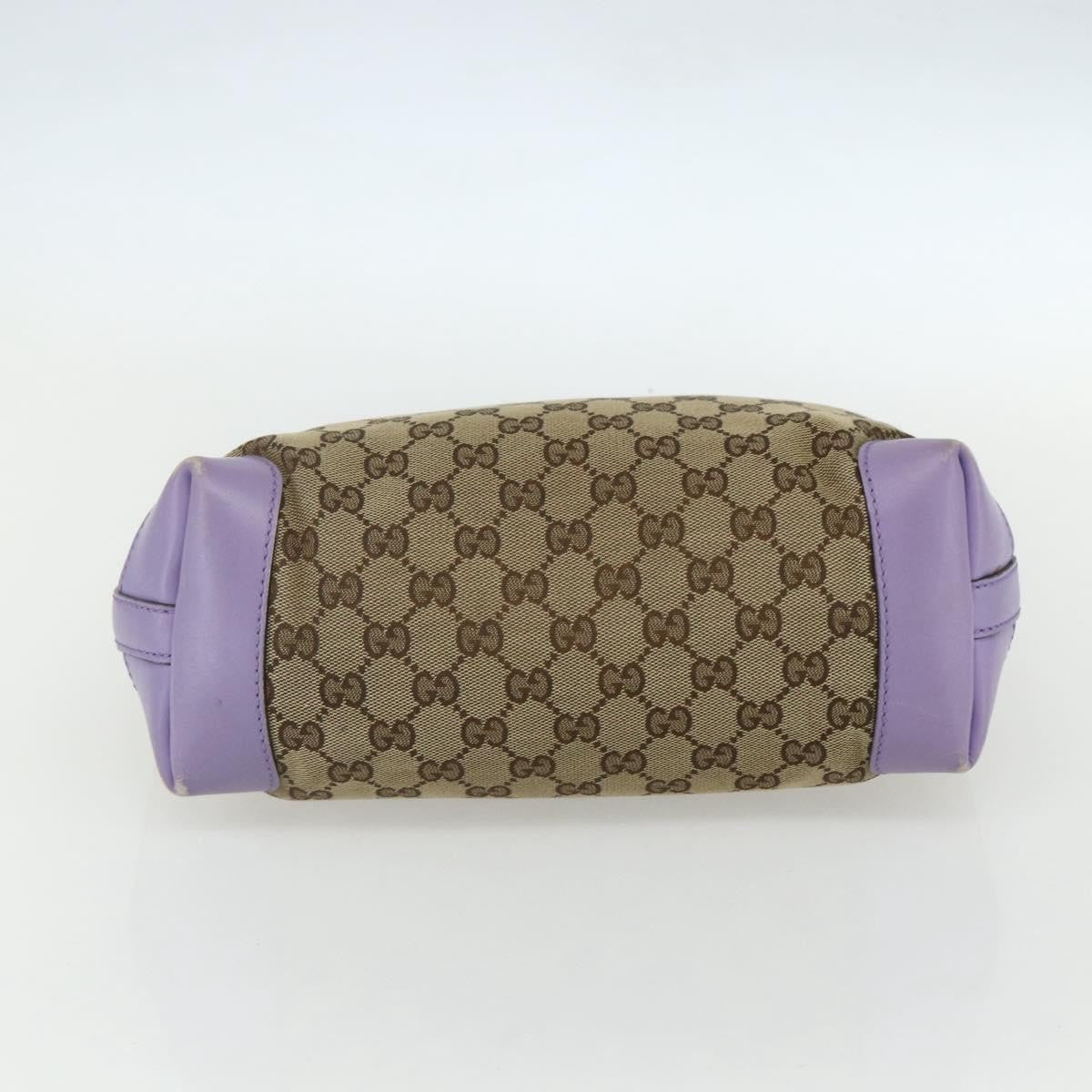Gucci GUCCI GG Canvas Tote Bag Beige Gold 269878 Authentic ka541