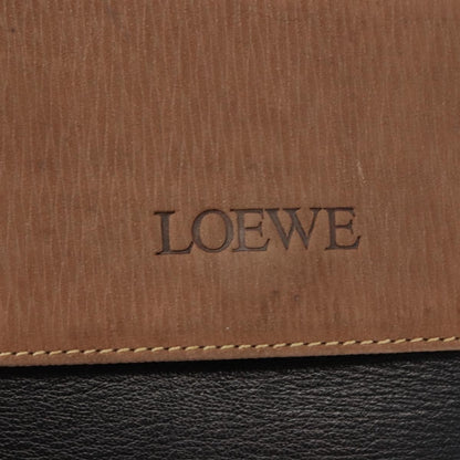 Loewe LOEWE Velazquez Hand Bag Leather Suede Brown Black gold Authentic 149533