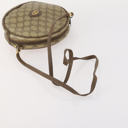 Gucci GUCCI GG Supreme Shoulder Bag Leather 2 Set Brown Authentic bs34006