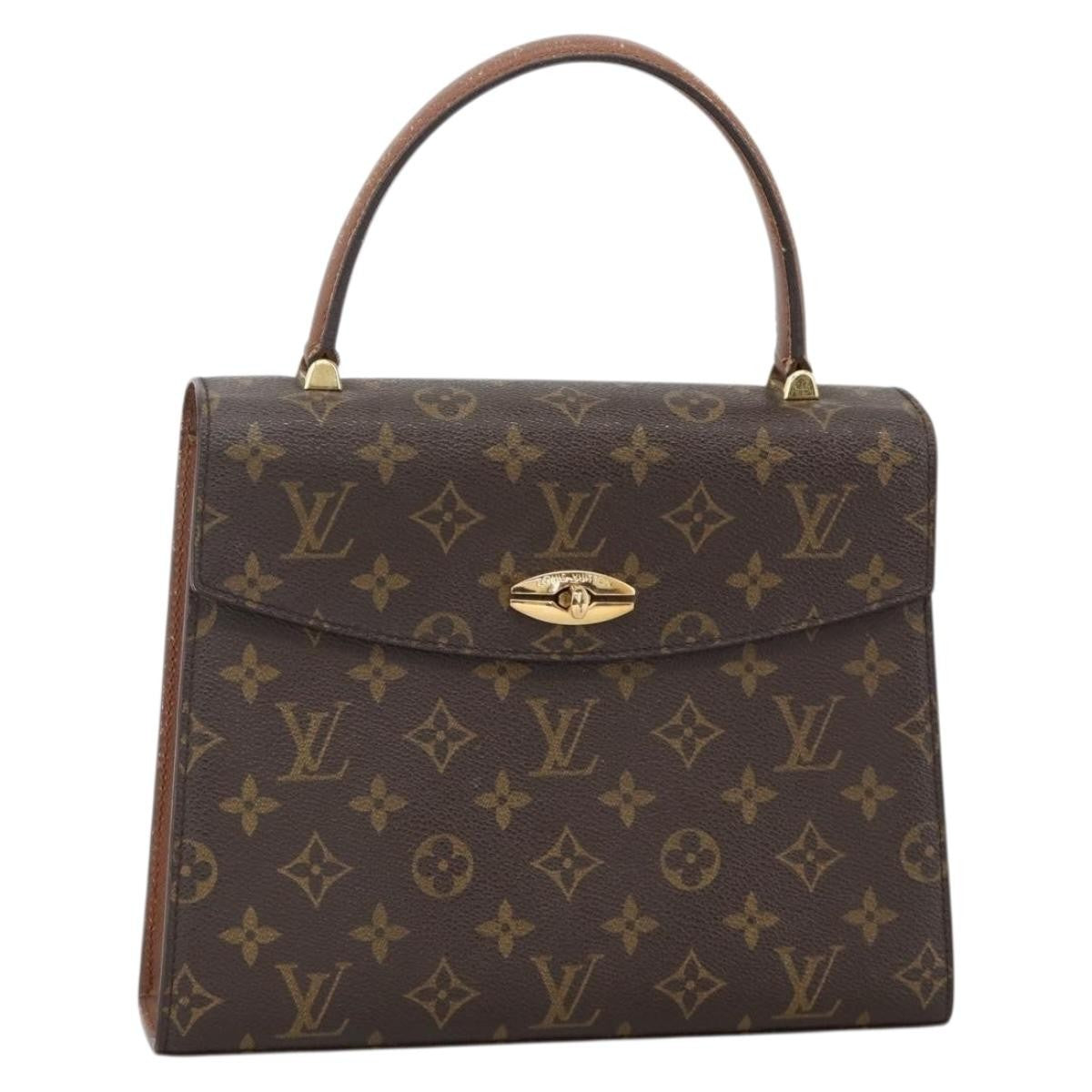 Louis Vuitton LOUIS VUITTON Monogram Malesherbes Hand Bag M51379 LV Authentic 152143