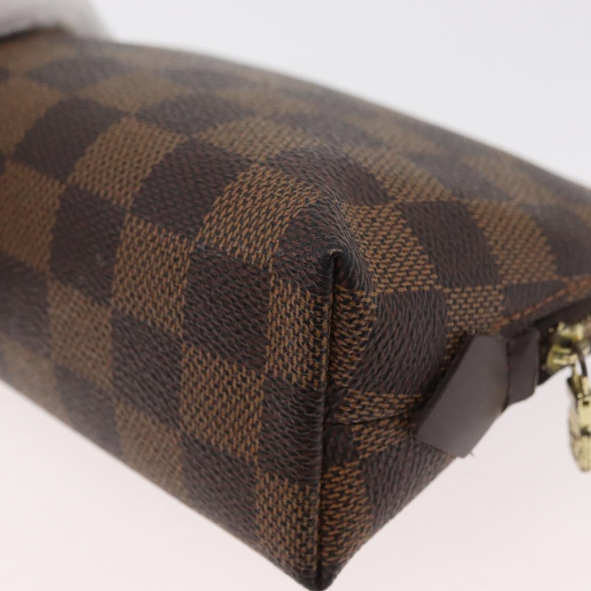 Louis Vuitton LOUIS VUITTON Damier Ebene Pochette Cosmetic PM Pouch N47516 LV Authentic 178952 Bag