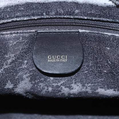 Gucci GUCCI Bamboo Hand Bag Suede 2way Black Gold 000 3444 0294 Authentic 161026