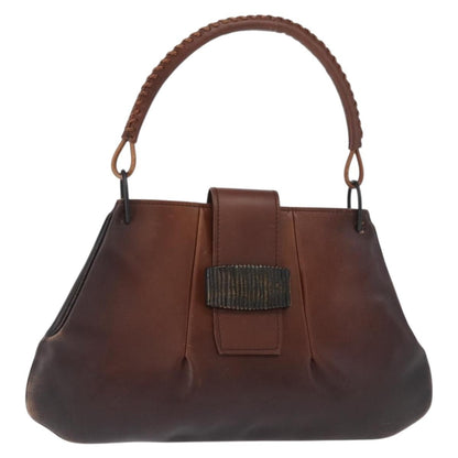 Gucci GUCCI Shoulder Bag Leather Brown 105374 Authentic 156795