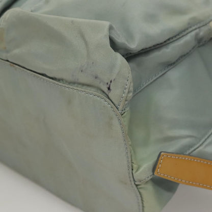 Prada PRADA Backpack Nylon Light Blue Silver Authentic 134383 Bag
