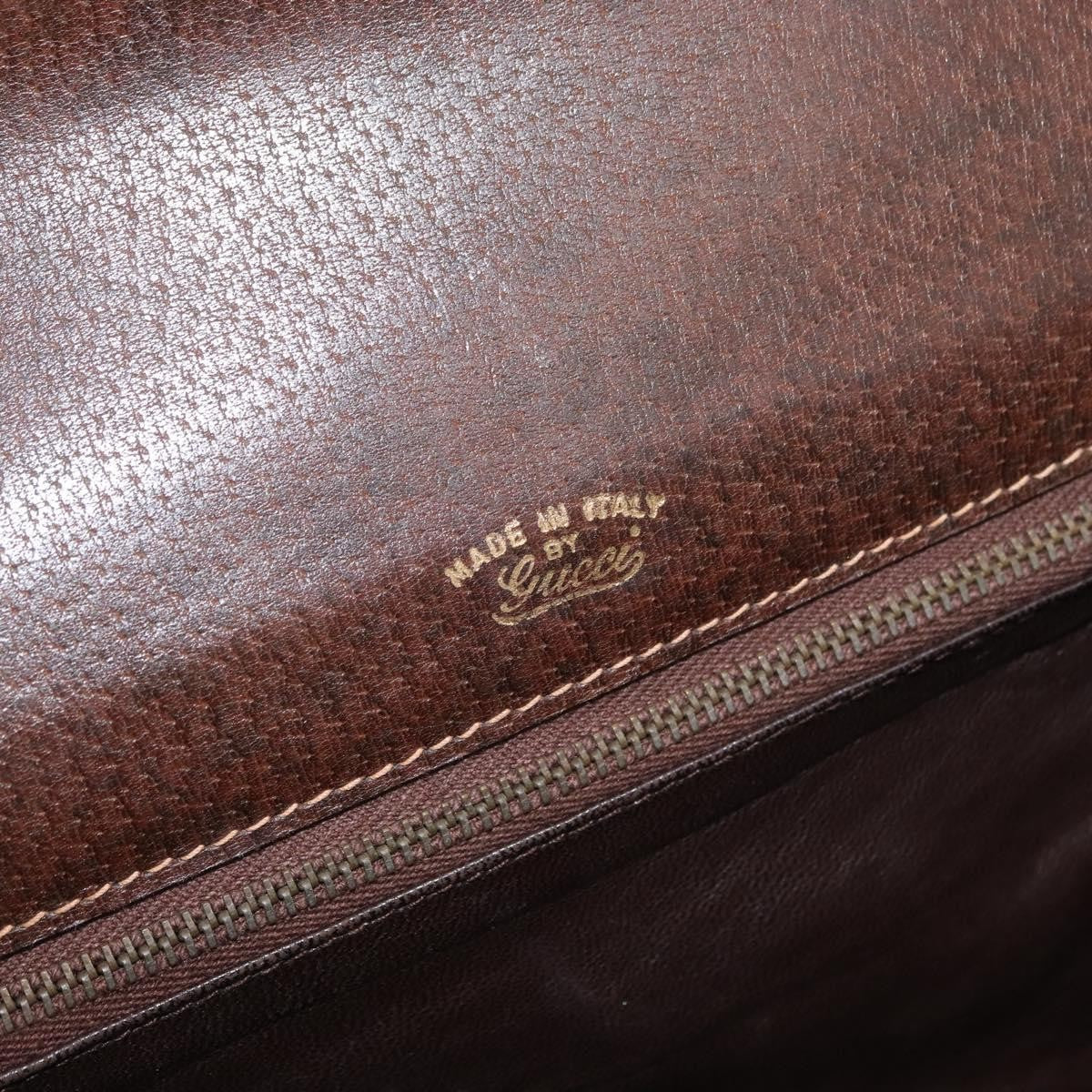 Gucci GUCCI GG Supreme Web Sherry Line Shoulder Bag PVC Leather Beige Gold Authentic 100377