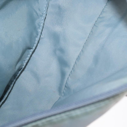 Prada PRADA Accessory Pouch Nylon Light Blue Silver Authentic 170583 Bag
