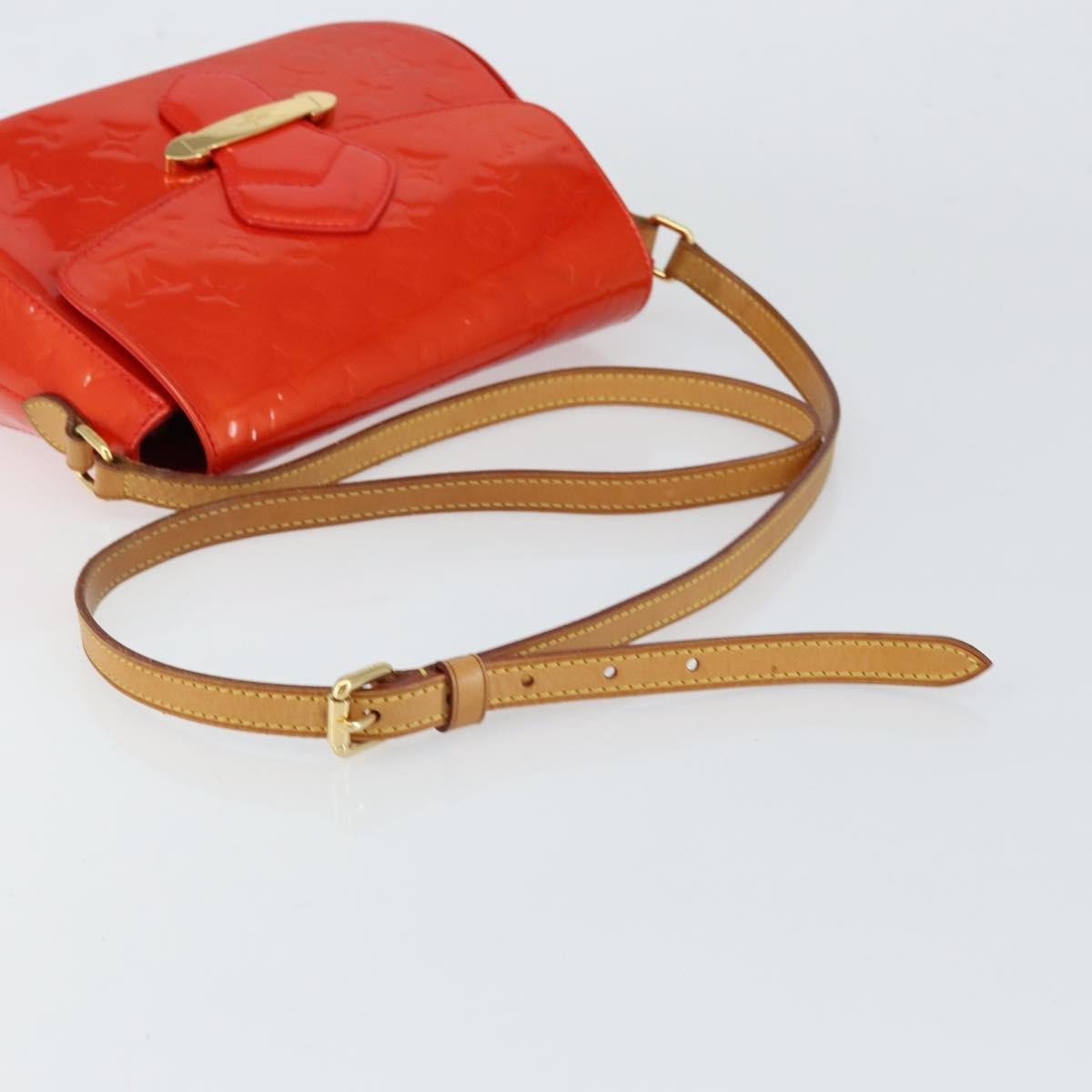 Louis Vuitton LOUIS VUITTON Vernis Bell FlowerGM Bag Rouge Grunadine M91728 LV Authentic 154321V