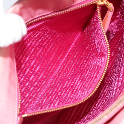 Prada PRADA Tote Bag Nylon Pink Gold Authentic 161648