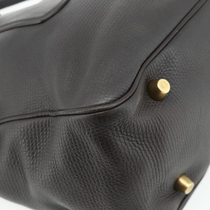 Celine CELINE New Boogie Bag Hand Bag Leather Brown Gold Authentic 179282A