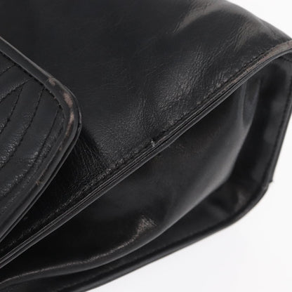 Fendi FENDI Hand Bag Leather Black Gold Authentic 169891