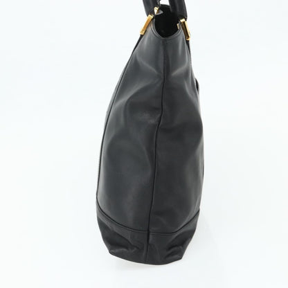 Loewe LOEWE Anagram Tote Bag Leather Black Gold Authentic 162466