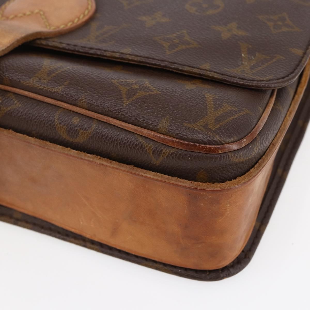 Louis Vuitton LOUIS VUITTON Monogram Cartouchiere GM Shoulder Bag Vintage M51252 Authentic 145229