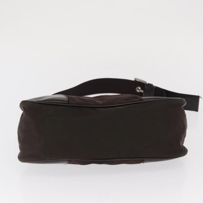 Prada PRADA Shoulder Bag Nylon Khaki Silver Authentic 169376