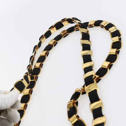 Salvatore Ferragamo Salvatore Ferragamo Chain Vala Tote Bag Canvas Navy Gold Authentic BA7334