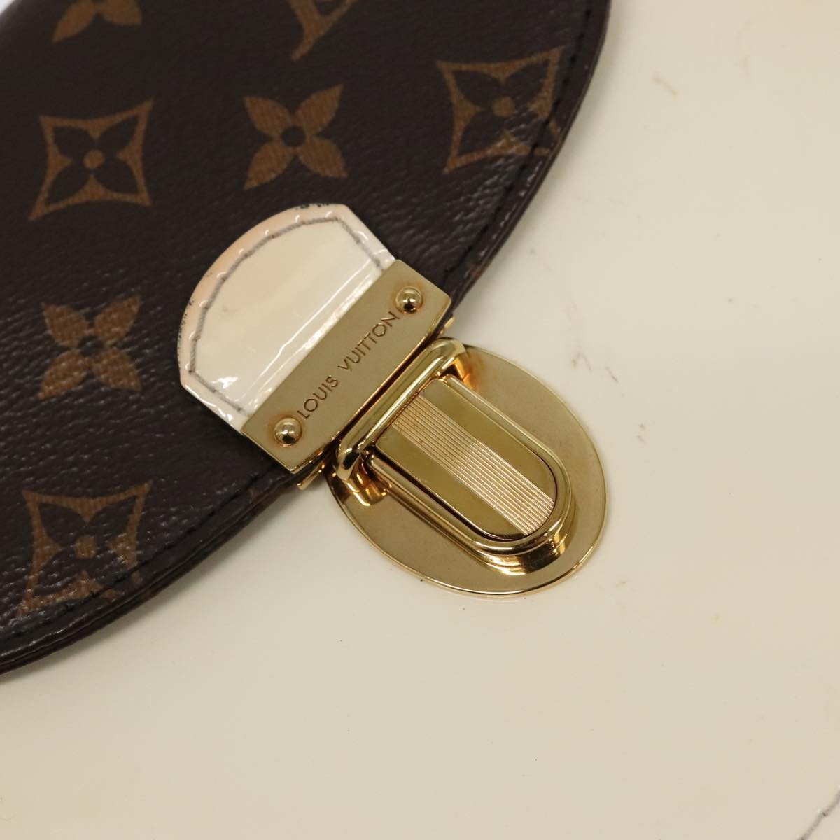 Louis Vuitton LOUIS VUITTON Monogram Vernis Hot Spring Snow Backpack White M53548 Authentic 99762 Bag