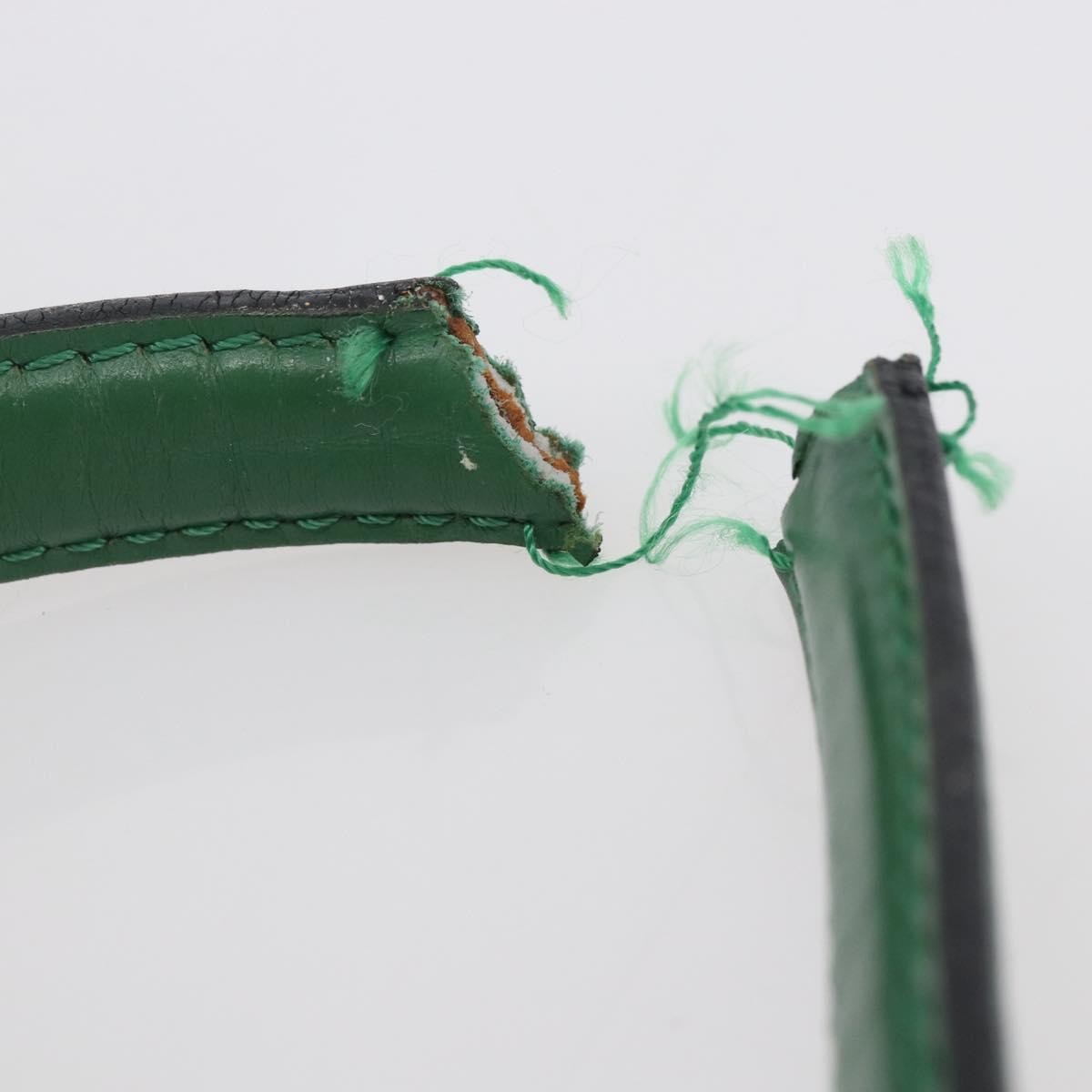 Louis Vuitton LOUIS VUITTON Epi Malesherbes Hand Bag Green M52374 LV Authentic 145346