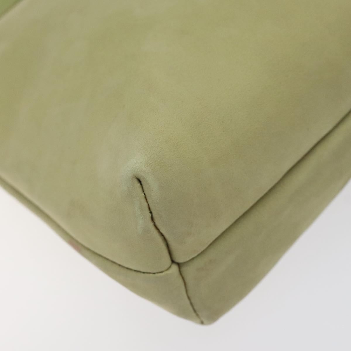 Salvatore Ferragamo Salvatore Ferragamo Shoulder Bag Suede Green Gold Authentic bs25782