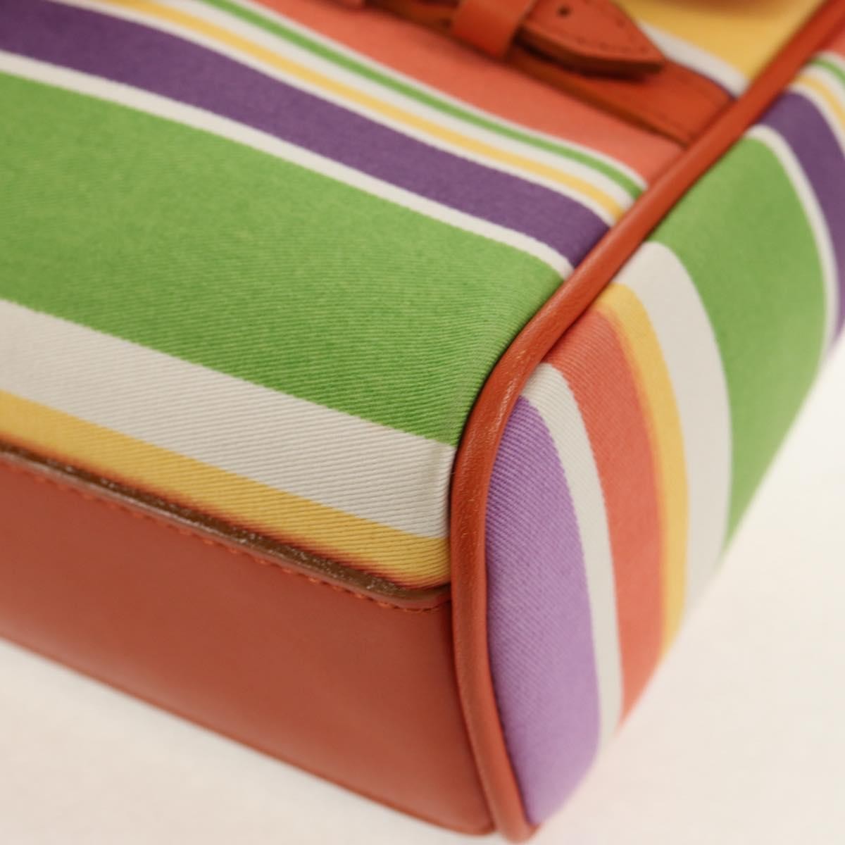 Burberry BURBERRY Shoulder Bag Canvas Multicolor Silver Authentic 160873V