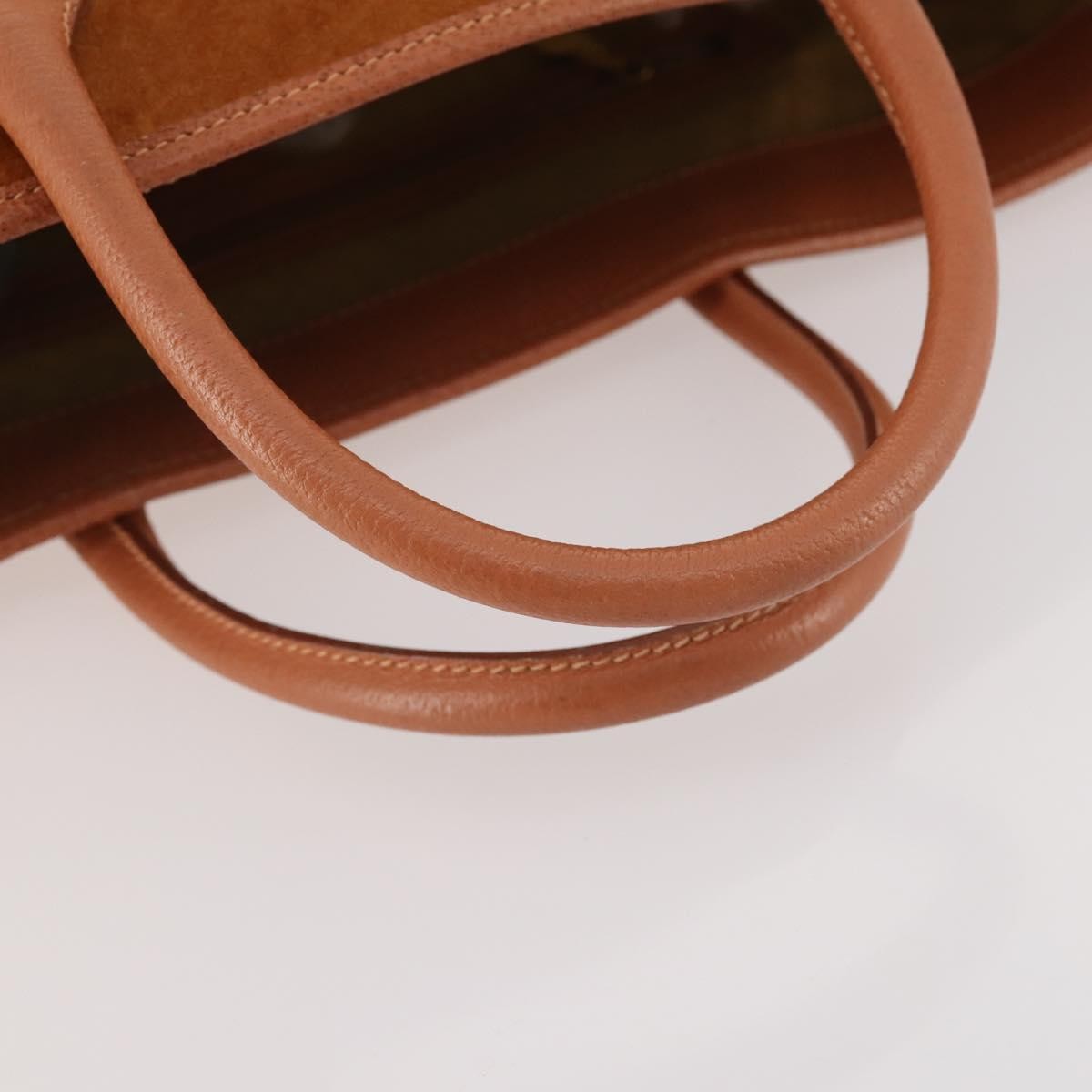 Gucci GUCCI Tote Bag Suede Brown Gold 002 58 0233 Authentic YKZ146