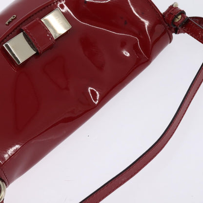 Chloé Chloé Chloe 2way Pouch Enamel Red Gold Authentic bs29581 Bag