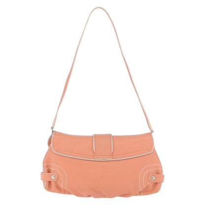 Salvatore Ferragamo Salvatore Ferragamo Gancini Shoulder Bag Leather Pink Silver Authentic BA11212
