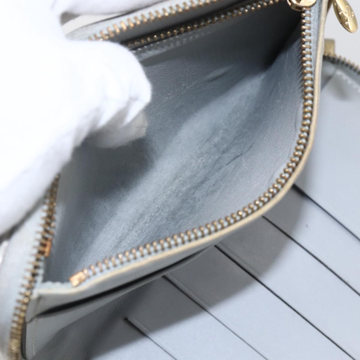 Louis Vuitton LOUIS VUITTON Monogram Vernis Eldridge Long Wallet Gris M91158 LV Authentic 168202 Bag