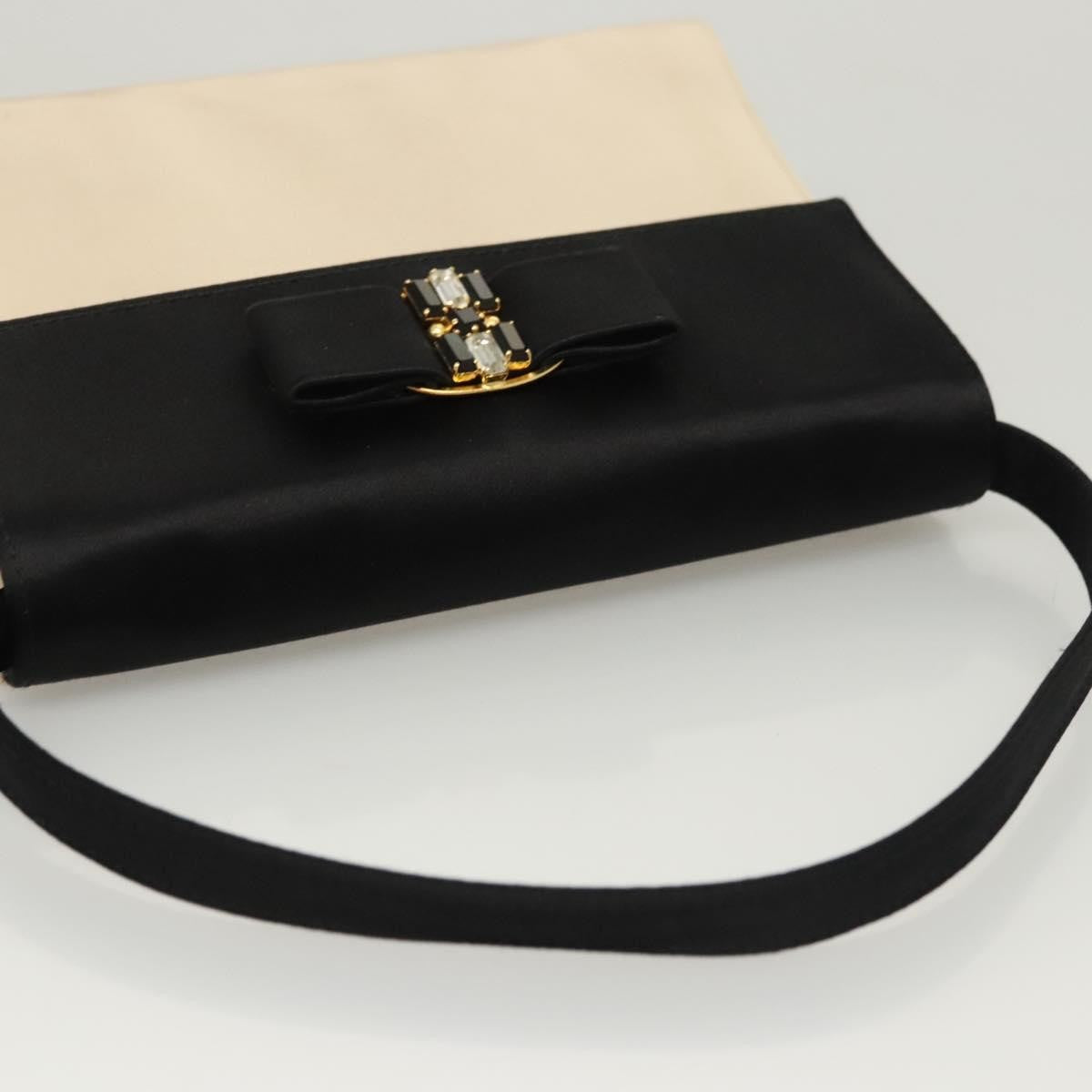 Salvatore Ferragamo Salvatore Ferragamo Vala Hand Bag Satin Beige Gold Authentic BA2675