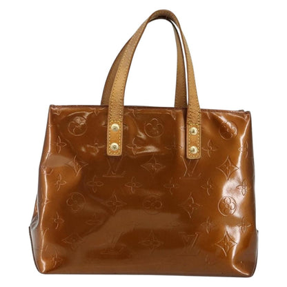 Louis Vuitton LOUIS VUITTON Monogram Vernis Reade PM Hand Bag Bronze M91146 LV Authentic BA6257