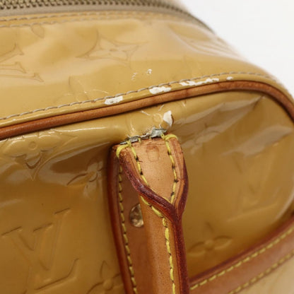 Louis Vuitton LOUIS VUITTON Monogram Vernis Tompkins Square Hand Bag Beige M91149 Authentic hk3021