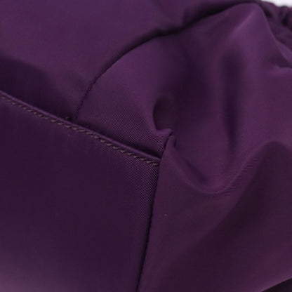 Salvatore Ferragamo Salvatore Ferragamo Vala Shoulder Bag Nylon Purple Gold Authentic 141527